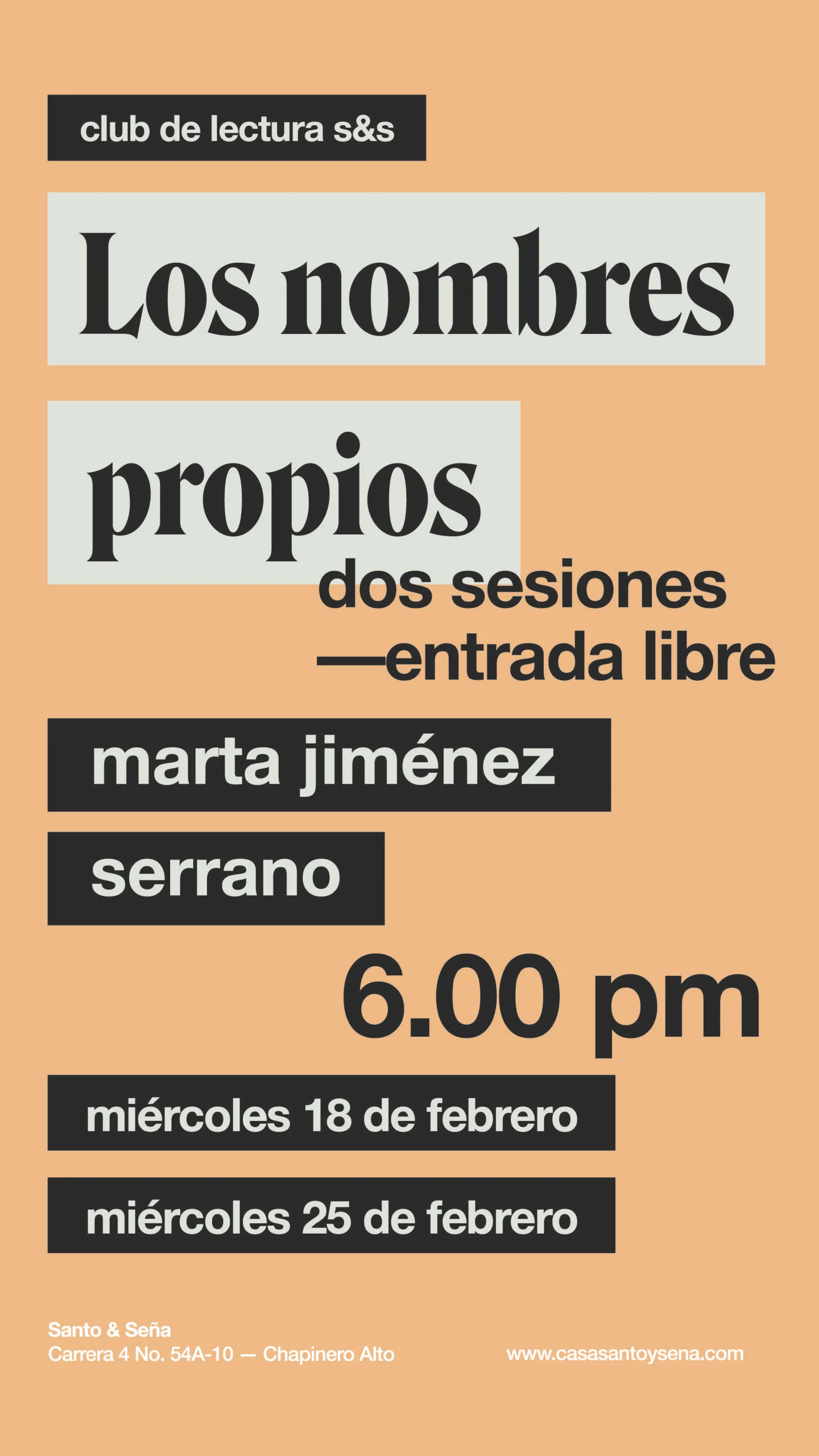 Portada de Los nombres propios