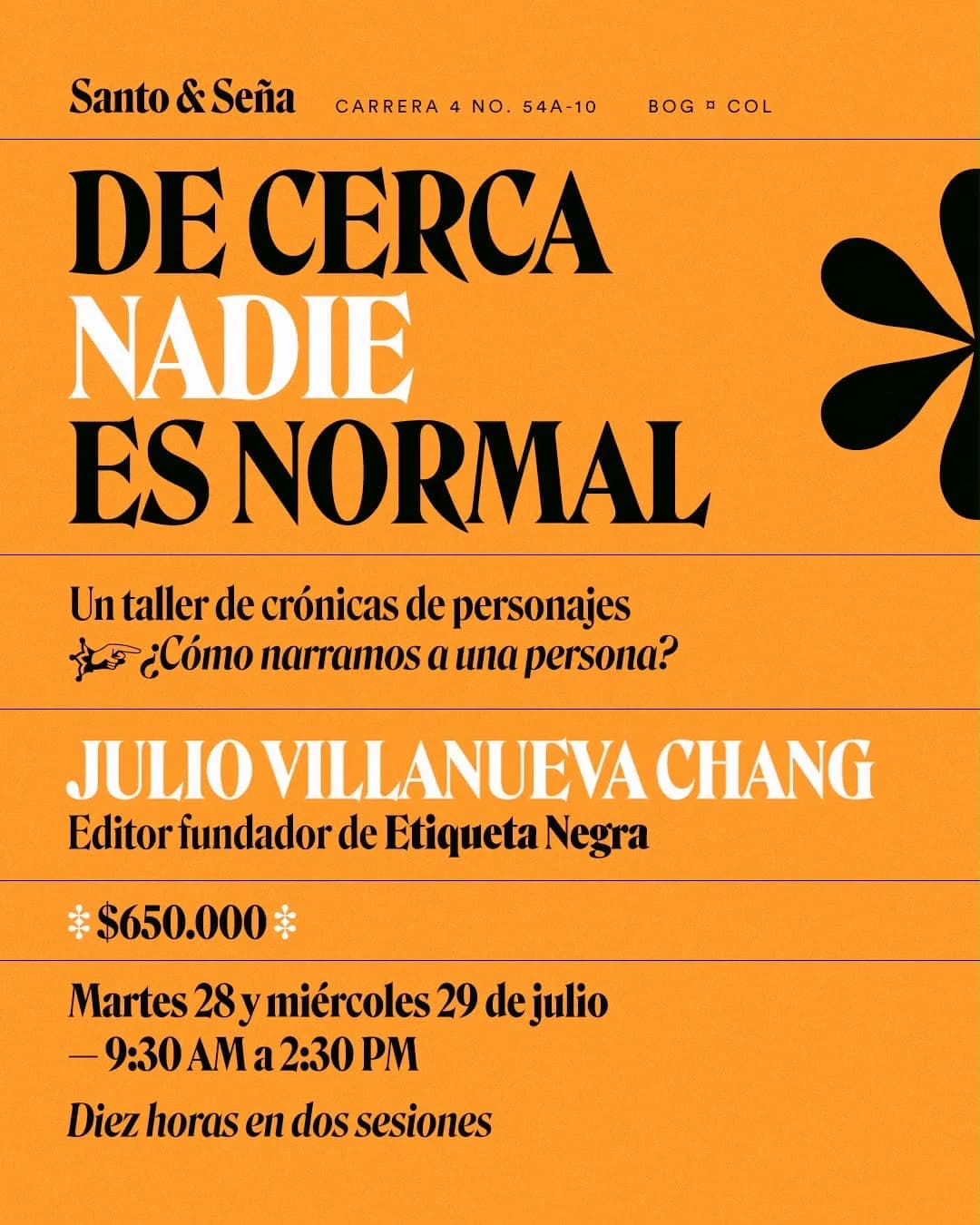 De cerca nadie es normal
