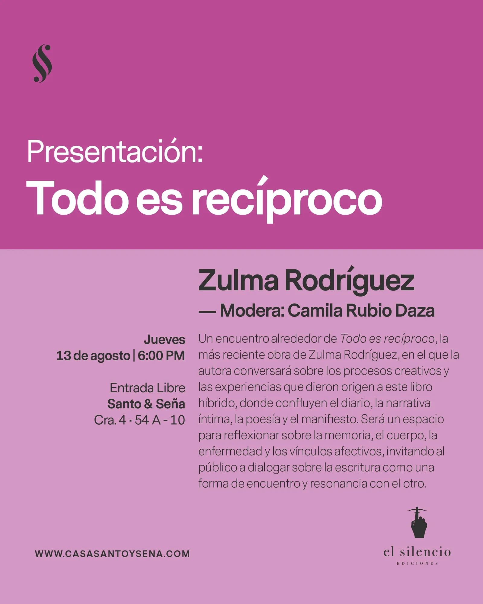 Presentación: Todo es recíproco