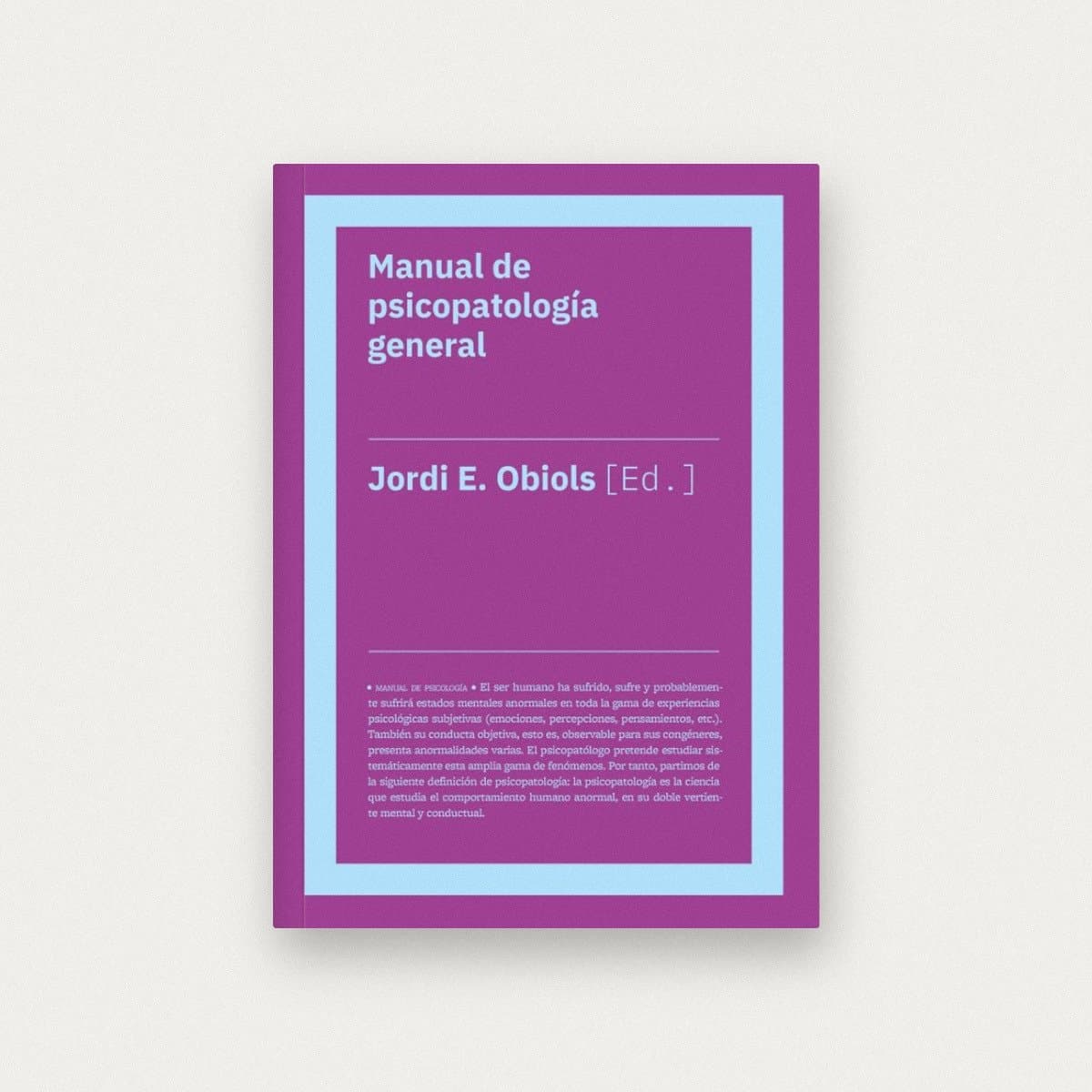 Manual de psicopatología general