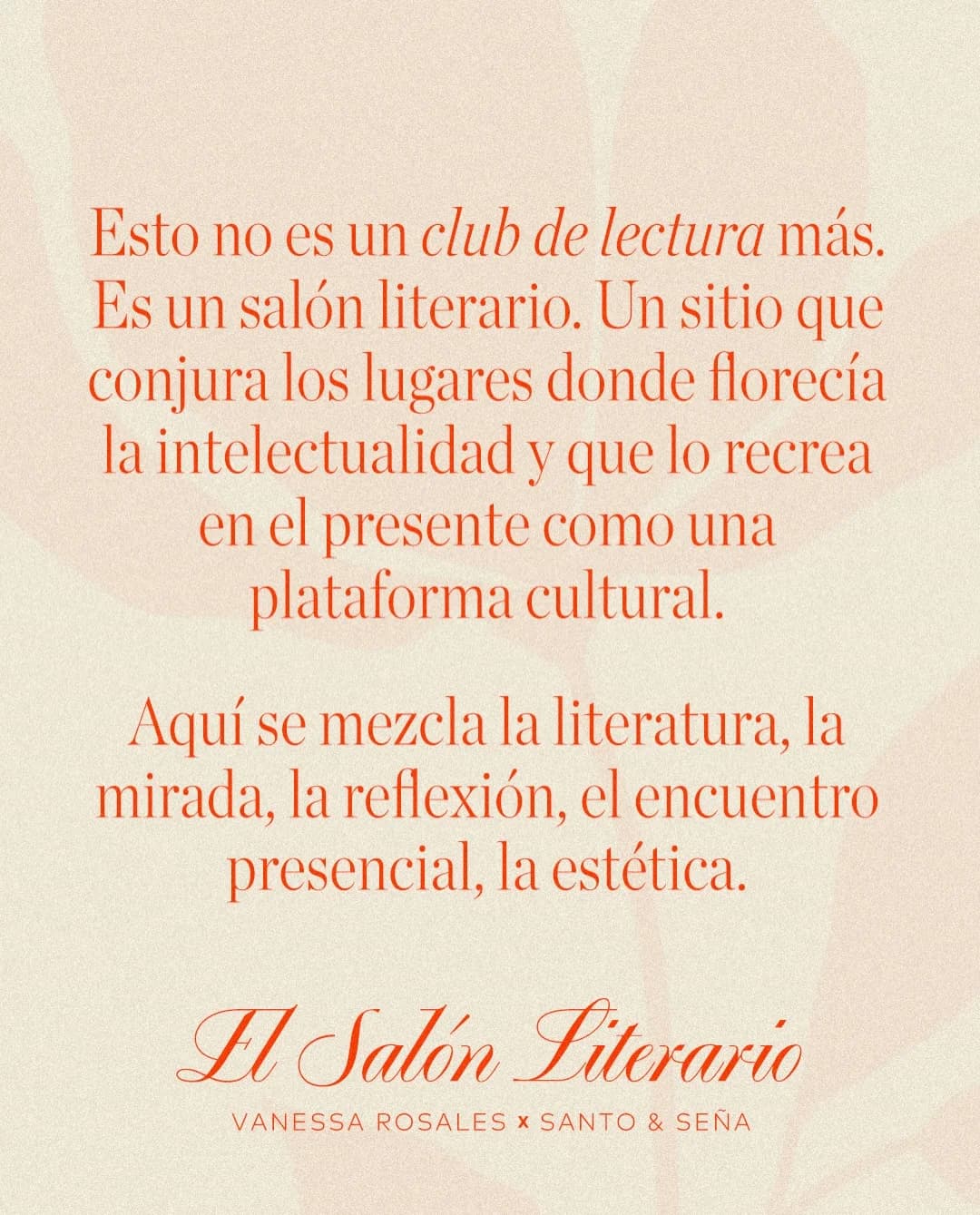 El Salón Literario. La lectura como una forma de mirada
