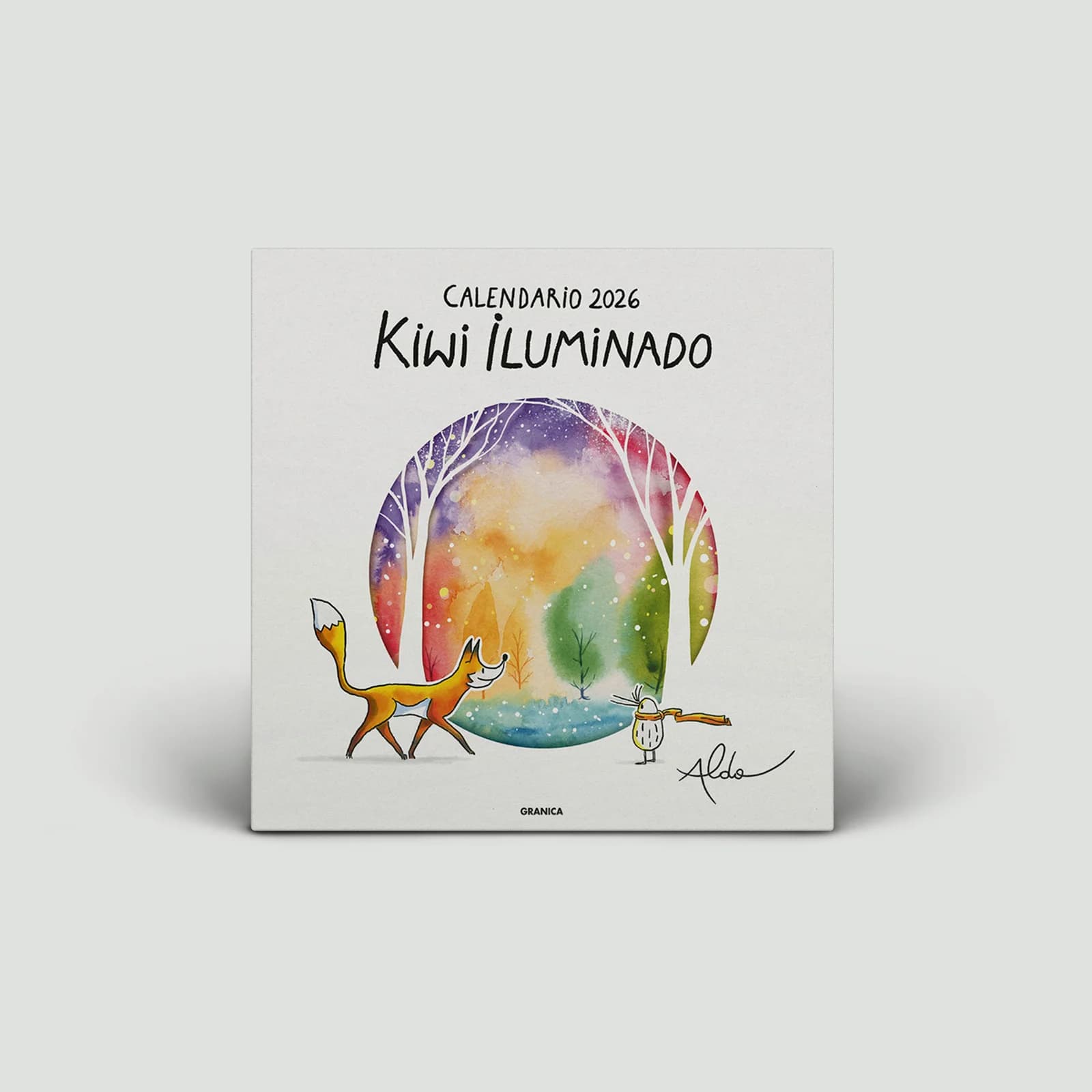 Calendario de Pared Kiwi Iluminado 2026