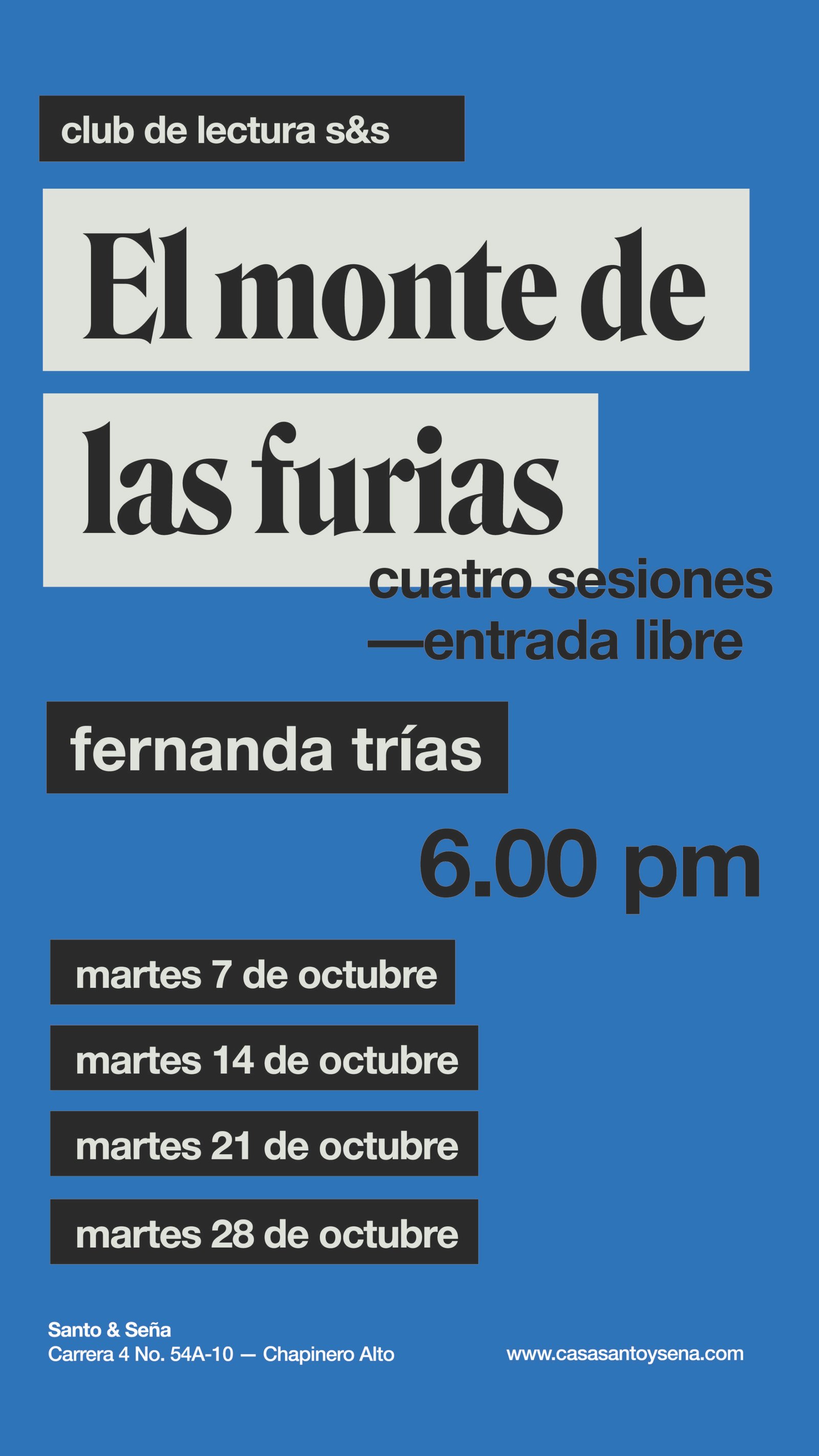 Club de lectura S&S: El monte de las furias