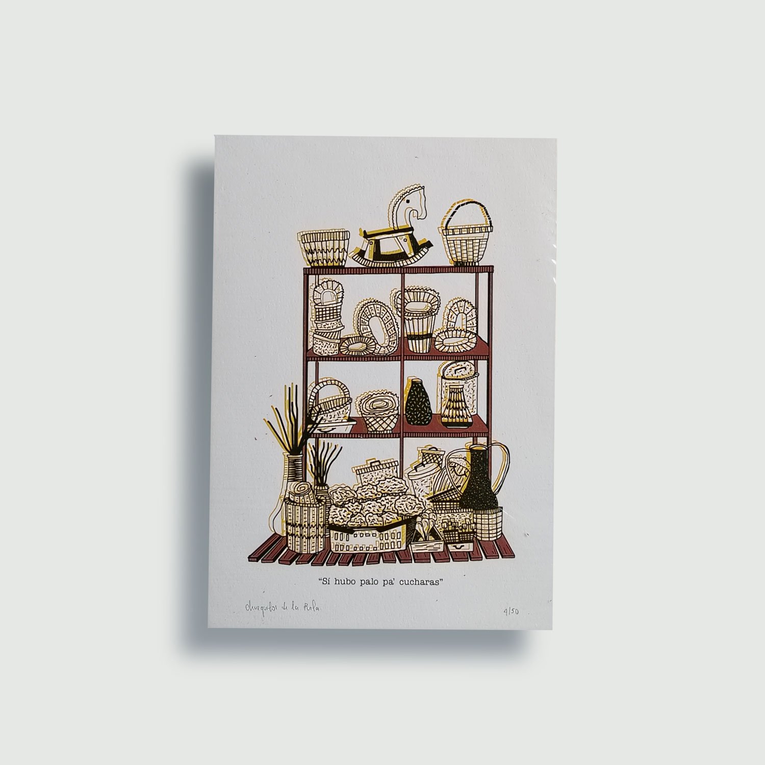 Estantería "Sí hubo palo pa cucharas"