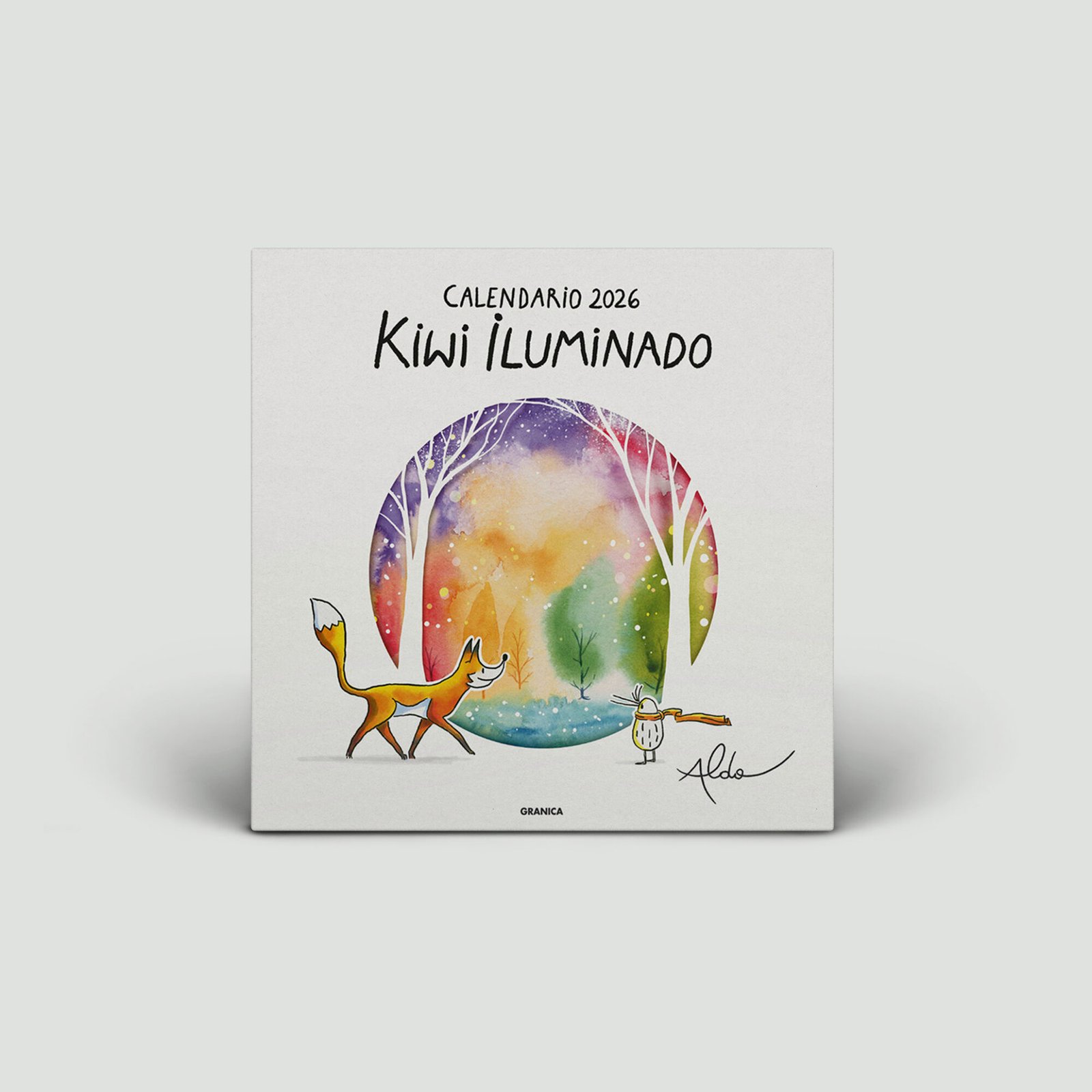 Calendario de Pared Kiwi Iluminado 2026